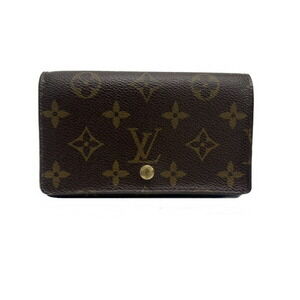 Louis Vuitton Wallet Monogram Porte Monnaie Viet Tresor Brown Medium